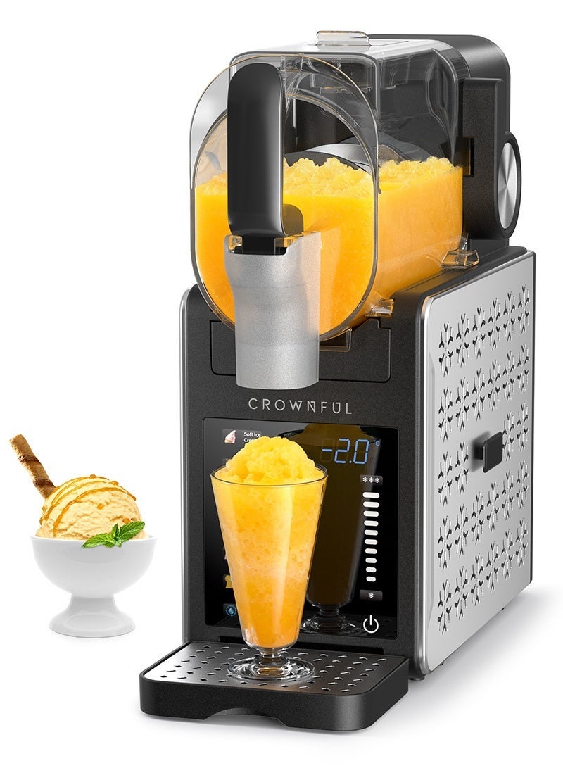 CROWNFUL Slushie Machine, Slushy Maker for Home, 3L Large Capacity Ice-Free Frozen Drink Maker, with Touch Screen, 6 Presets for Soft Ice Cream, Frappe, Milkshake & Frozen Juice, Easy Clean - Image 1